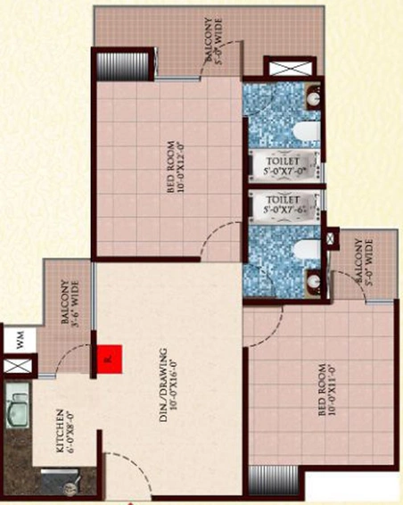 2 BHK Flat in Bankey Aggarwal Heights in Raj Nagar Extension, Ghaziabad - Image 545984