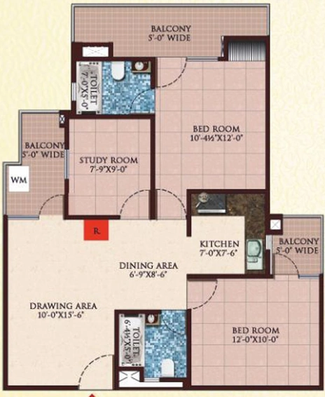 2 BHK Flat in Bankey Aggarwal Heights in Raj Nagar Extension, Ghaziabad - Image 545985