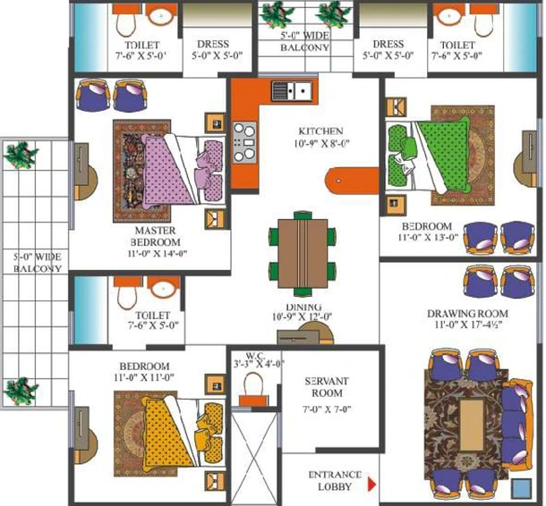 3 BHK Flat in Divyansh Pratham in Indirapuram, Ghaziabad - Image 545152