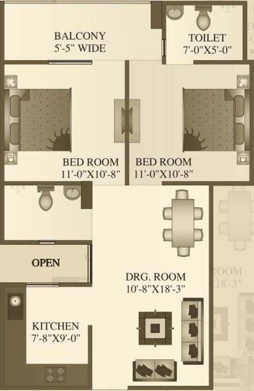 2 BHK Flat in GMD Urban Square in Vasundhara, Ghaziabad - Image 539947