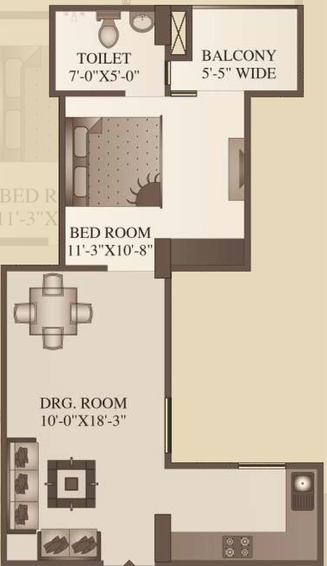 1 BHK Flat in GMD Urban Square in Vasundhara, Ghaziabad - Image 539945