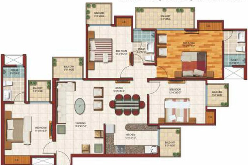 4 BHK Flat in Savfab Saviour Park in Mohan Nagar, Ghaziabad - Image 545099