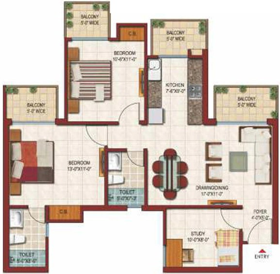 2 BHK Flat in Savfab Saviour Park in Mohan Nagar, Ghaziabad - Image 545096