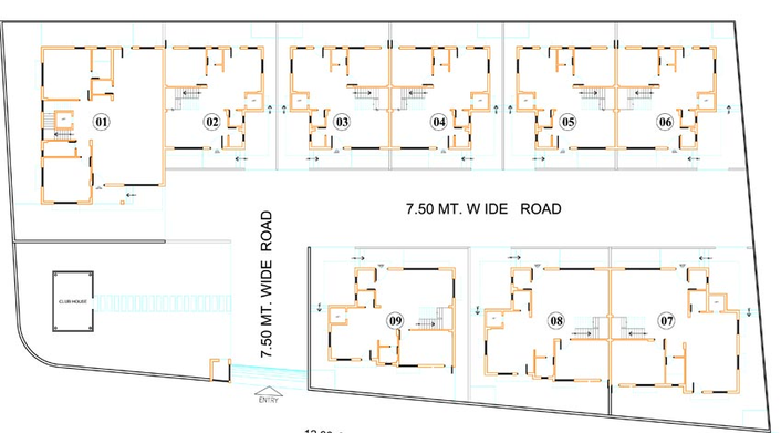 Master Plan of Aarna Legacy in Raysan, Gandhinagar - Image 64443