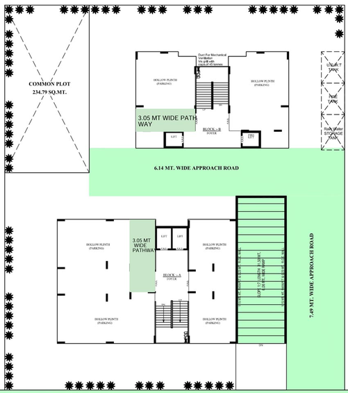 Master Plan of Aarna Sky in Randesan, Gandhinagar - Image 64538