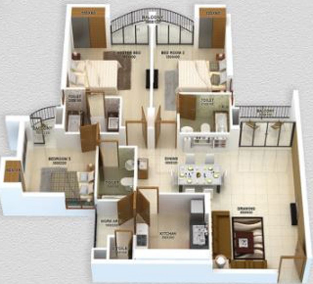 3 BHK Flat in Livit Harmony in Aluva, Kochi - Image 544223