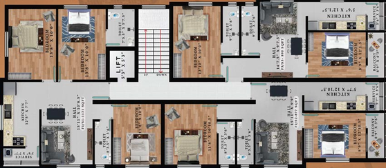 Floor Plan of Avittam Dronachariyar in Chromepet, Chennai - Image 61761