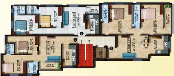 Floor Plan of Avittam Andal in Pammal, Chennai - Image 61768
