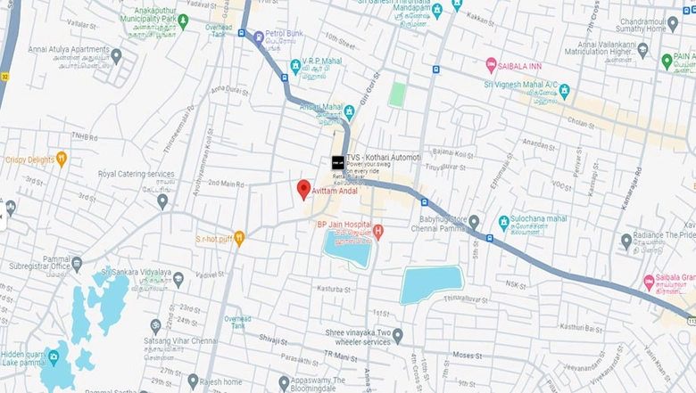 Location of Avittam Andal in Pammal, Chennai - Image 61767