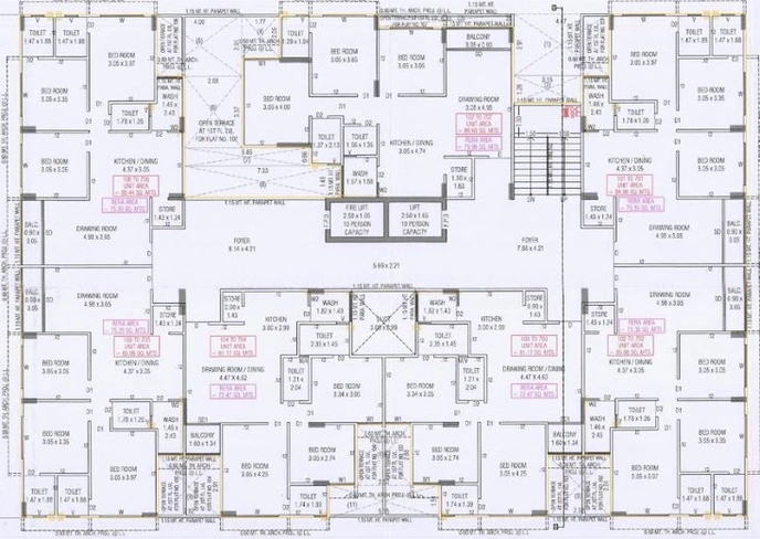Floor Plan of Nirakar Jay Visat Mangalya in Vavol, Gandhinagar - Image 64056