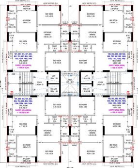 Floor Plan of Krishna Evermark 445 in Vavol, Gandhinagar - Image 63832