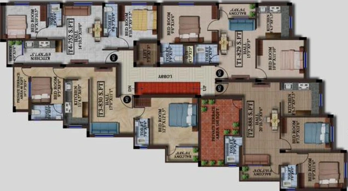 Floor Plan of Avittam Adiyogi in Tambaram, Chennai - Image 61688