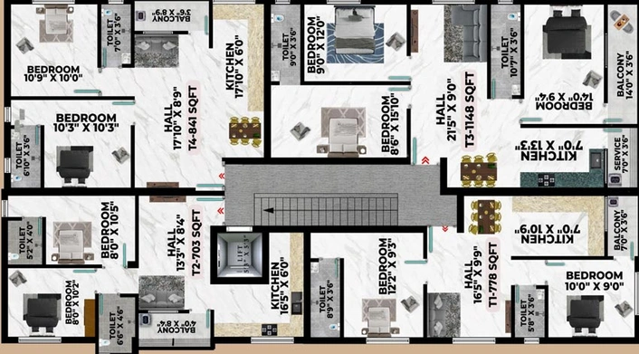 Floor Plan of Avittam Visalam & Visvanathar in Pammal, Chennai - Image 61695