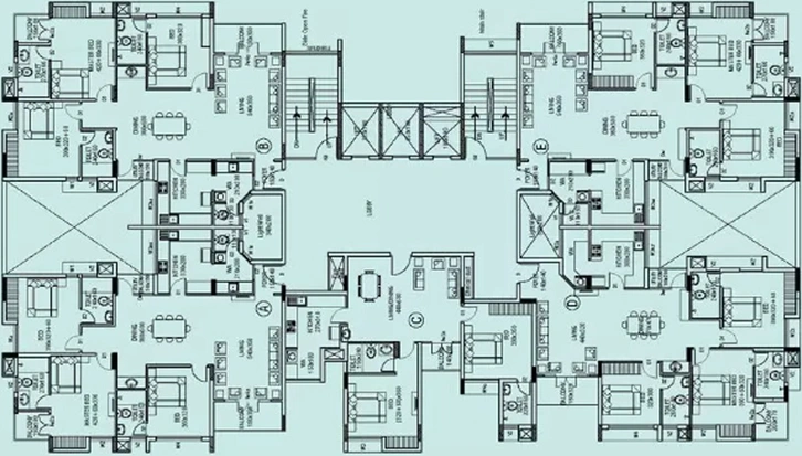Floor Plan of Asset Le Grande in Jawahar Nagar, Kochi - Image 61909