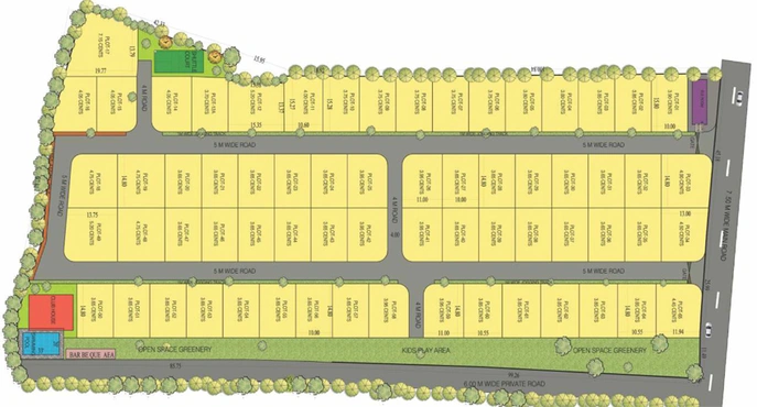 Master Plan of Confident Amber in Kakkanad, Kochi - Image 61708