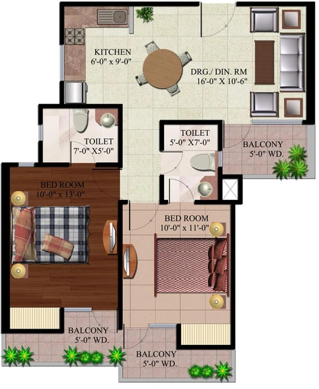 2 BHK Flat in AR Reflections in Raj Nagar Extension, Ghaziabad - Image 545034