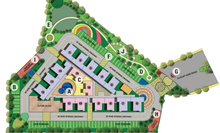 Master Plan of DBF Dev Heights in NH 24, Ghaziabad - Image 62372