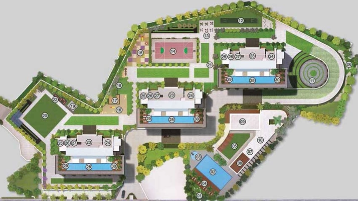 Master Plan of Godrej Exquisite in Ghodbunder Road, Thane - Image 122128