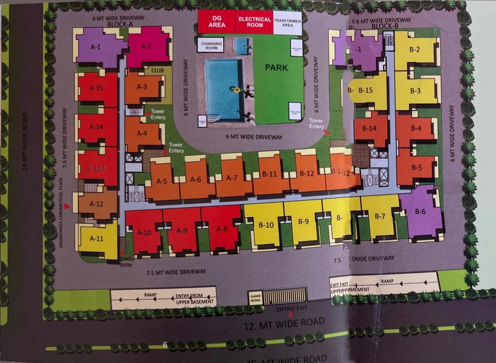 Master Plan of Andromida Planet One in Bhopura, Ghaziabad - Image 62344