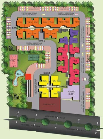 Master Plan of Krishna Aprameya Enclave in Raj Nagar Extension, Ghaziabad - Image 62338