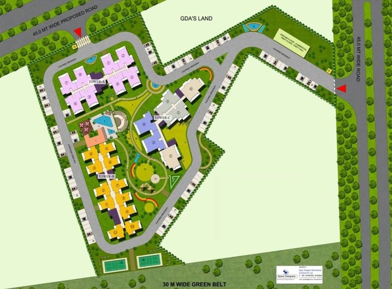 Master Plan of Sarvottam Shree in Indirapuram, Ghaziabad - Image 62326