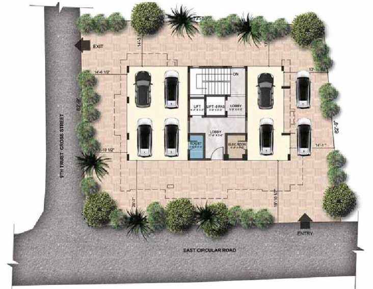 Master Plan of Devinarayan Sree Sarada Nivas in Mandaveli, Chennai - Image 61799