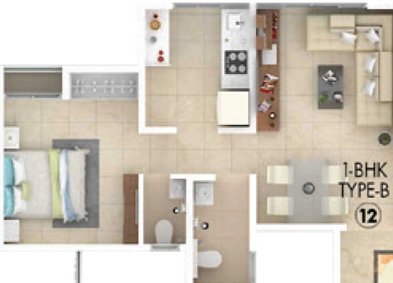 1 BHK Flat in DSS Mahavir Kalpavruksha in Kasarvadavali, Thane - Image 437904