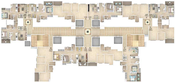 Floor Plan of DSS Mahavir Kalpavruksha in Kasarvadavali, Thane - Image 19213
