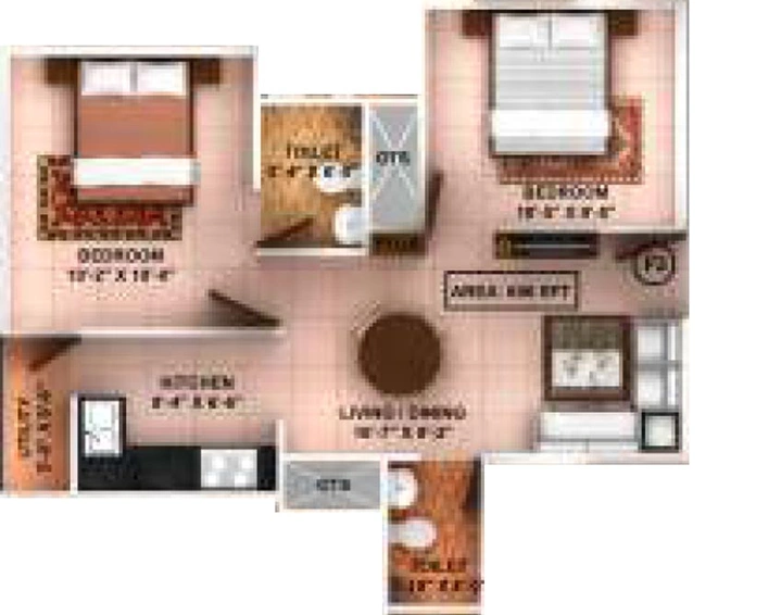 2 BHK Flat in Amaaya Advika in Madambakkam, Chennai - Image 542002
