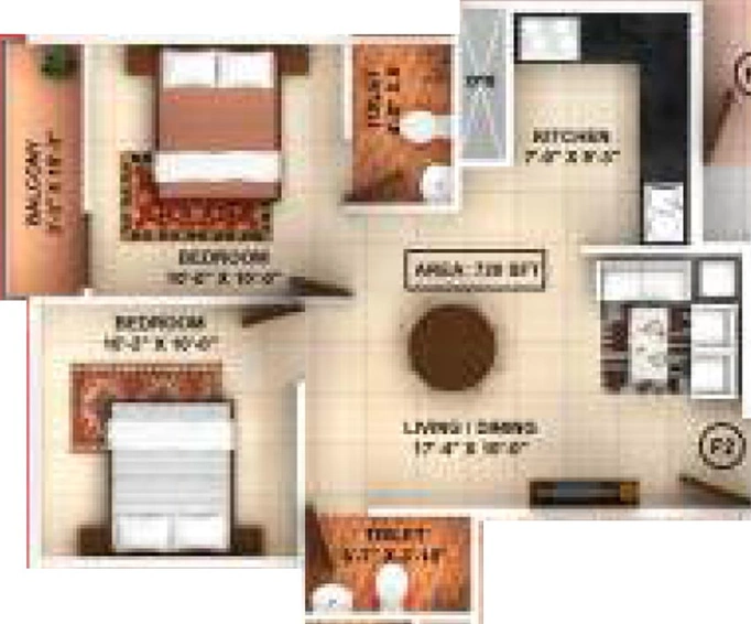 2 BHK Flat in Amaaya Advika in Madambakkam, Chennai - Image 542003
