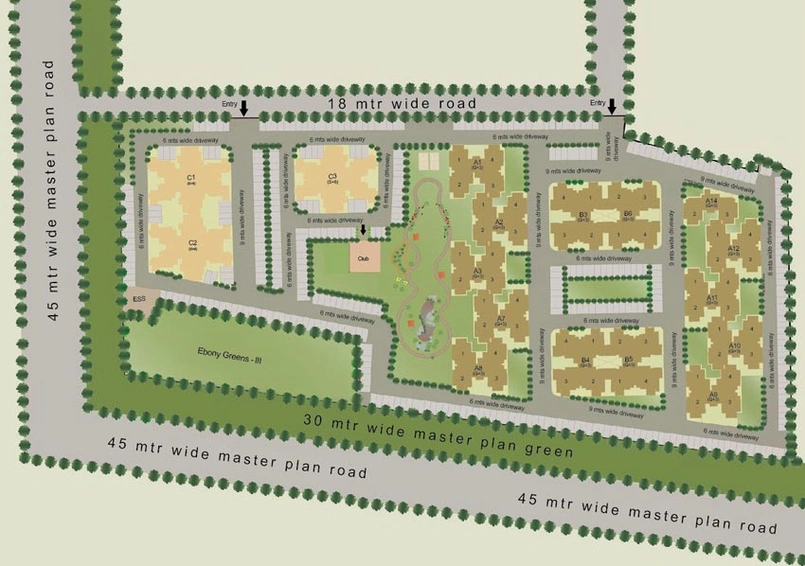 Master Plan of Sare Ebony Greens in Lal Kuan, Ghaziabad - Image 62509
