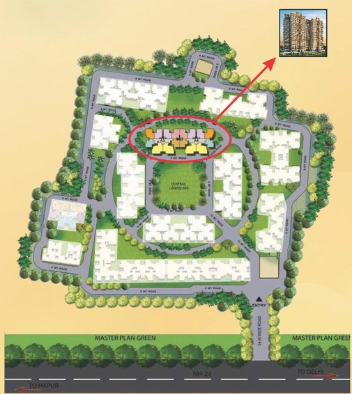 Master Plan of Victory Gold 24 in NH 24, Ghaziabad - Image 62501