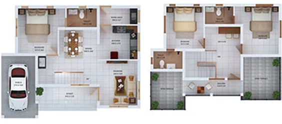 3 BHK House/Villa in Tulsi Greenfield Villas in Kakkanad, Kochi - Image 543756