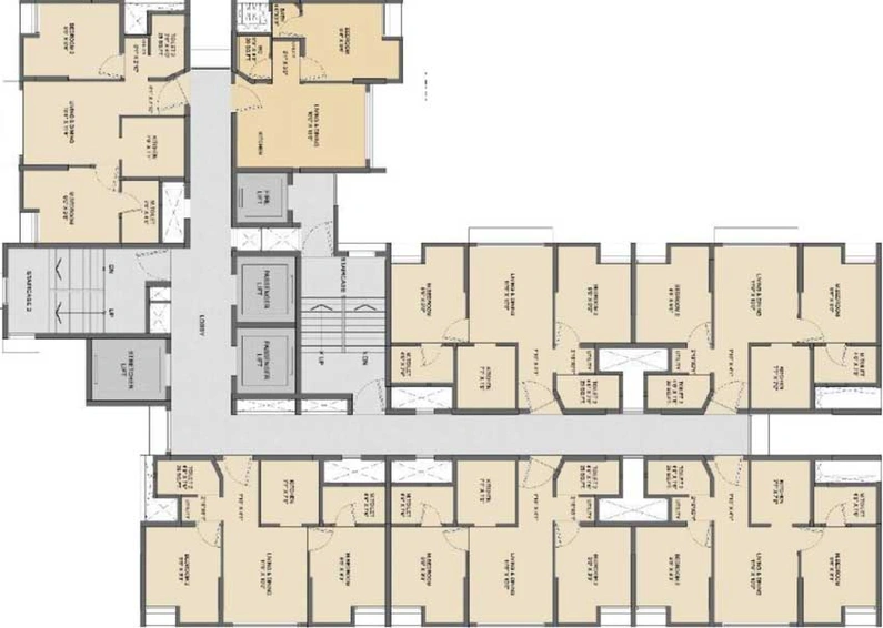 Floor Plan of Lodha Crown Kolshet in Kolshet Road, Thane - Image 122830