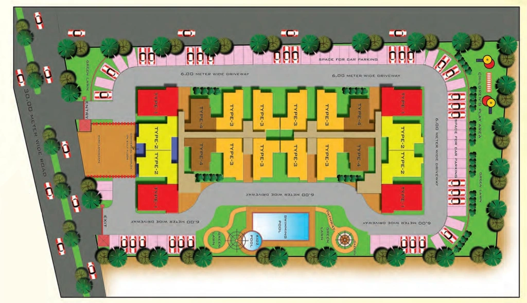 Master Plan of Meenal Balmukanda Residency in Raj Nagar Extension, Ghaziabad - Image 62293
