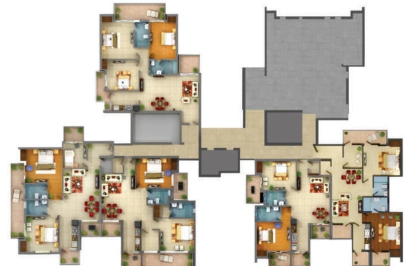Floor Plan of Adwik Flora Casa in Lal Kuan, Ghaziabad - Image 62270