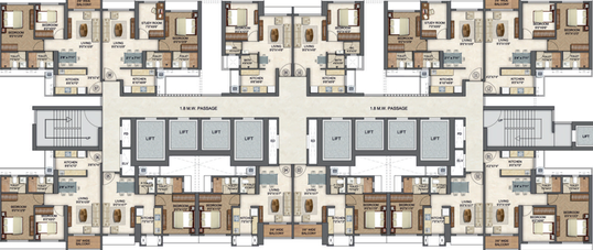 Floor Plan of Runwal Enchanted in Kolshet Road, Thane - Image 121941