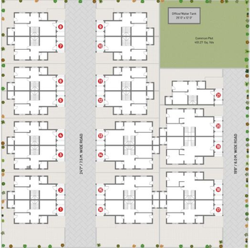 Master Plan of Shiv Anand Villa in Kalol, Gandhinagar - Image 63330
