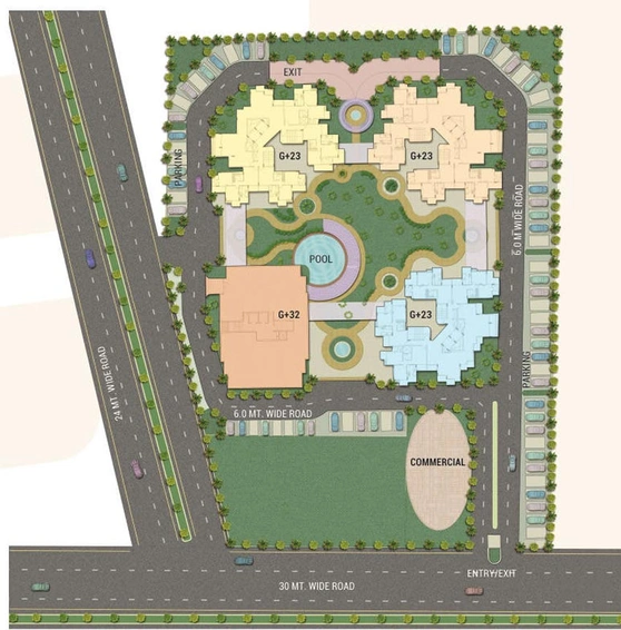 Master Plan of Krishna Aprameya Horizon in Raj Nagar Extension, Ghaziabad - Image 62061