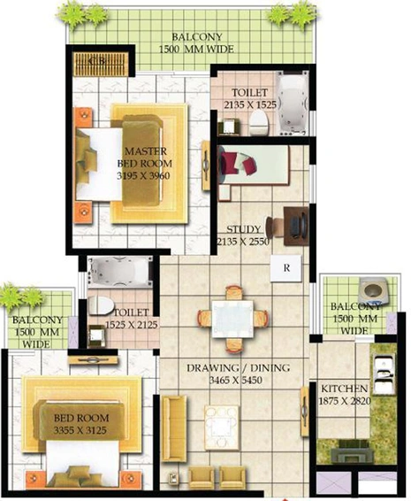 2 BHK Flat in BCC Central Tower in Indraprashtha, Ghaziabad - Image 544566