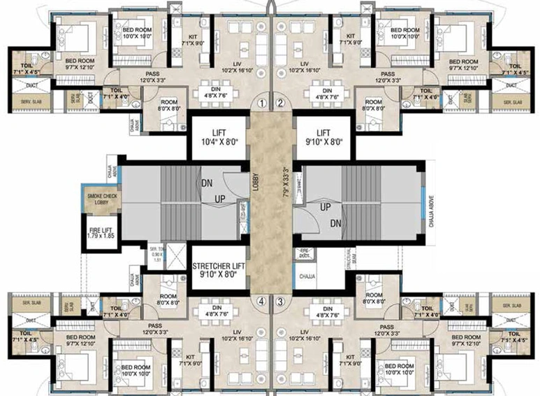 Floor Plan of Bharat Arize in Goregaon West, Mumbai - Image 21834