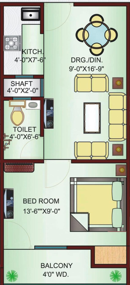 1 BHK Flat in Property Minds Taj Residency in NH 24, Ghaziabad - Image 544069