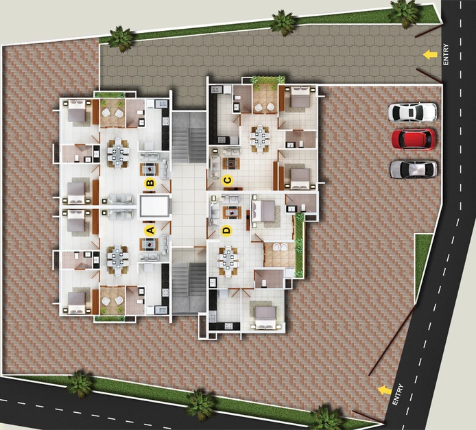 Master Plan of Tulsi Nest in Edappally, Kochi - Image 62246