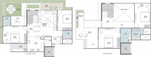 4 BHK Penthouse in Shreenath Aam Baag in Koba, Gandhinagar - Image 552420
