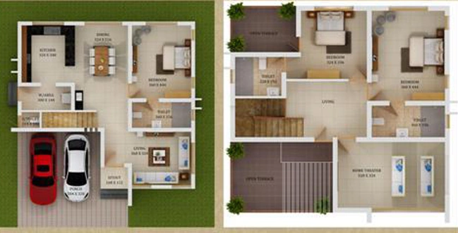 3 BHK House/Villa in Tulsi Queens Mead in Edappally, Kochi - Image 544513