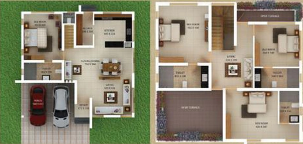 4 BHK House/Villa in Tulsi Queens Mead in Edappally, Kochi - Image 544514