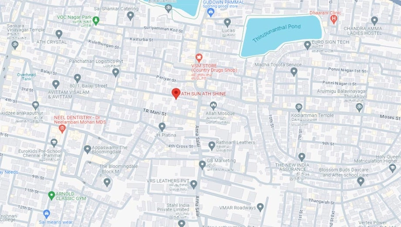 Location of ATH Sun Shine in Pammal, Chennai - Image 62481