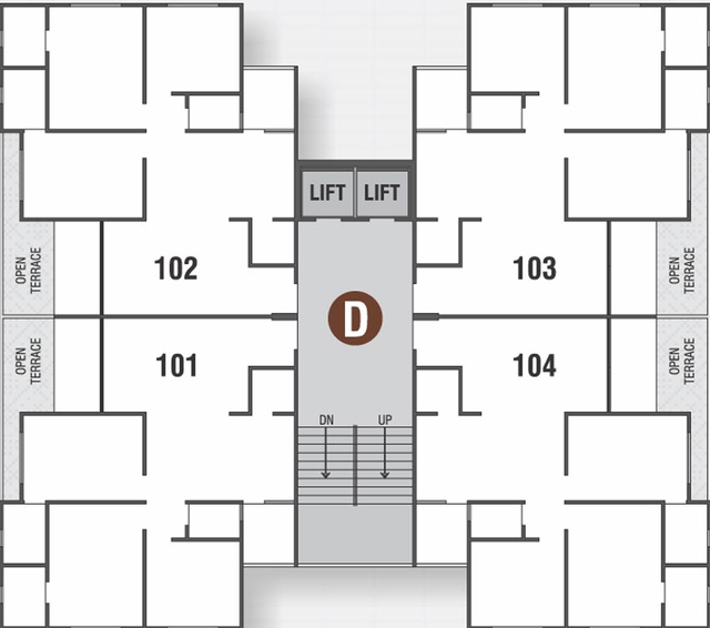 Floor Plan of Sarang Lakeview in Vaishnodevi Circle, Ahmedabad - Image 62848