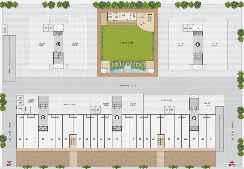 Master Plan of Sarang Lakeview in Vaishnodevi Circle, Ahmedabad - Image 62849