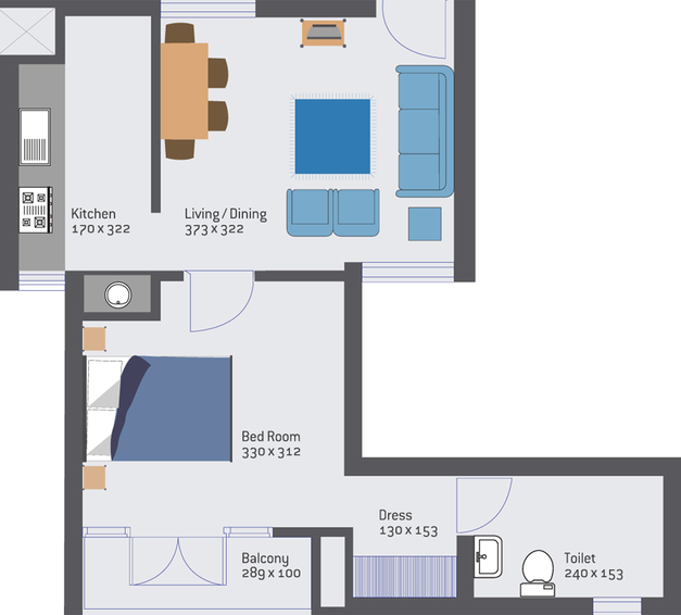 1 BHK Flat in Earthspace Transit in Nedumbassery, Kochi - Image 546485